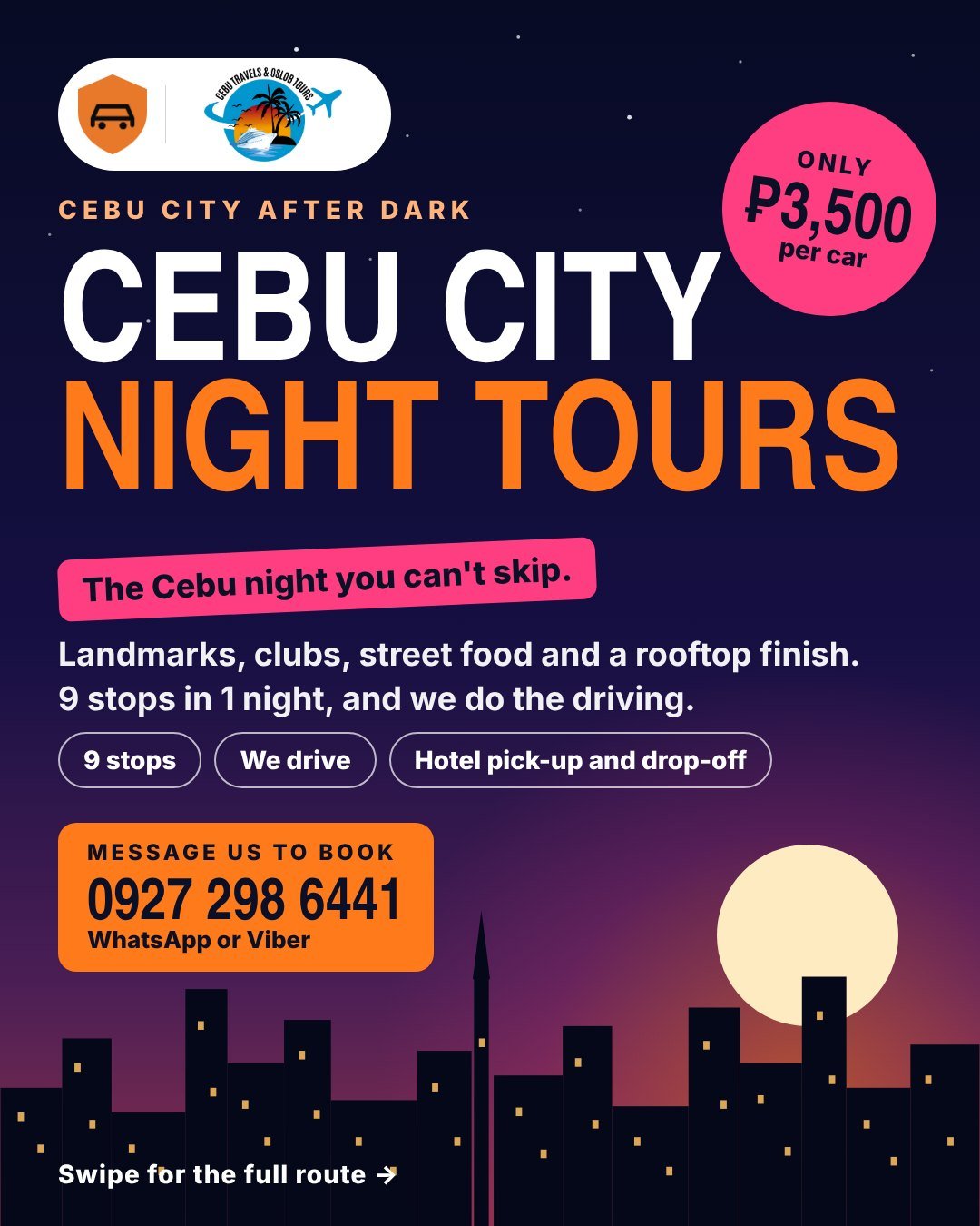 Cebu City Night Tour brochure - cover